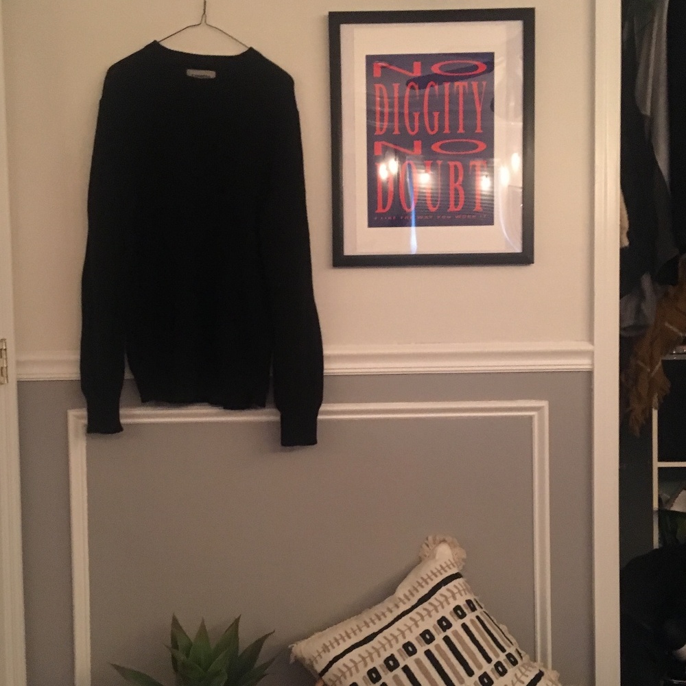 Cashmere blended navy blue sweater from Express